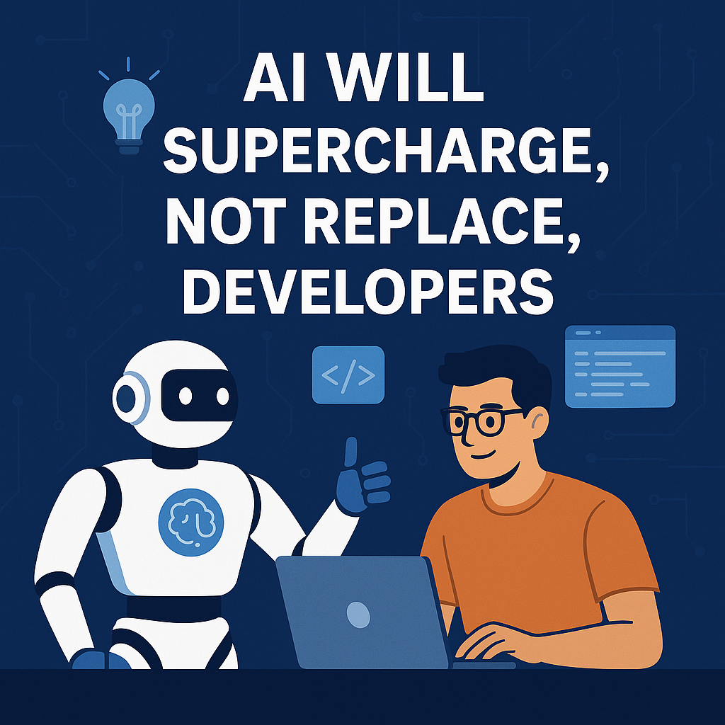 Generate the imaze AI Will Supercharge, Not Replace, Developers photos